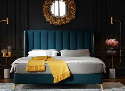 Schlofzëmmer Set Design Modern Luxus Schlofzëmmer Bett 2x Nuetsdësch 3tlg. Nei
